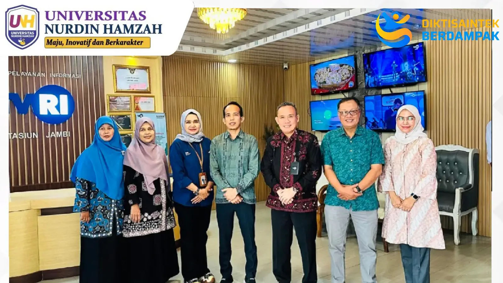 Universitas Nurdin Hamzah Jambi resmi menandatangani Nota Kesepahaman (MoU) dengan TVRI Stasiun Jambi