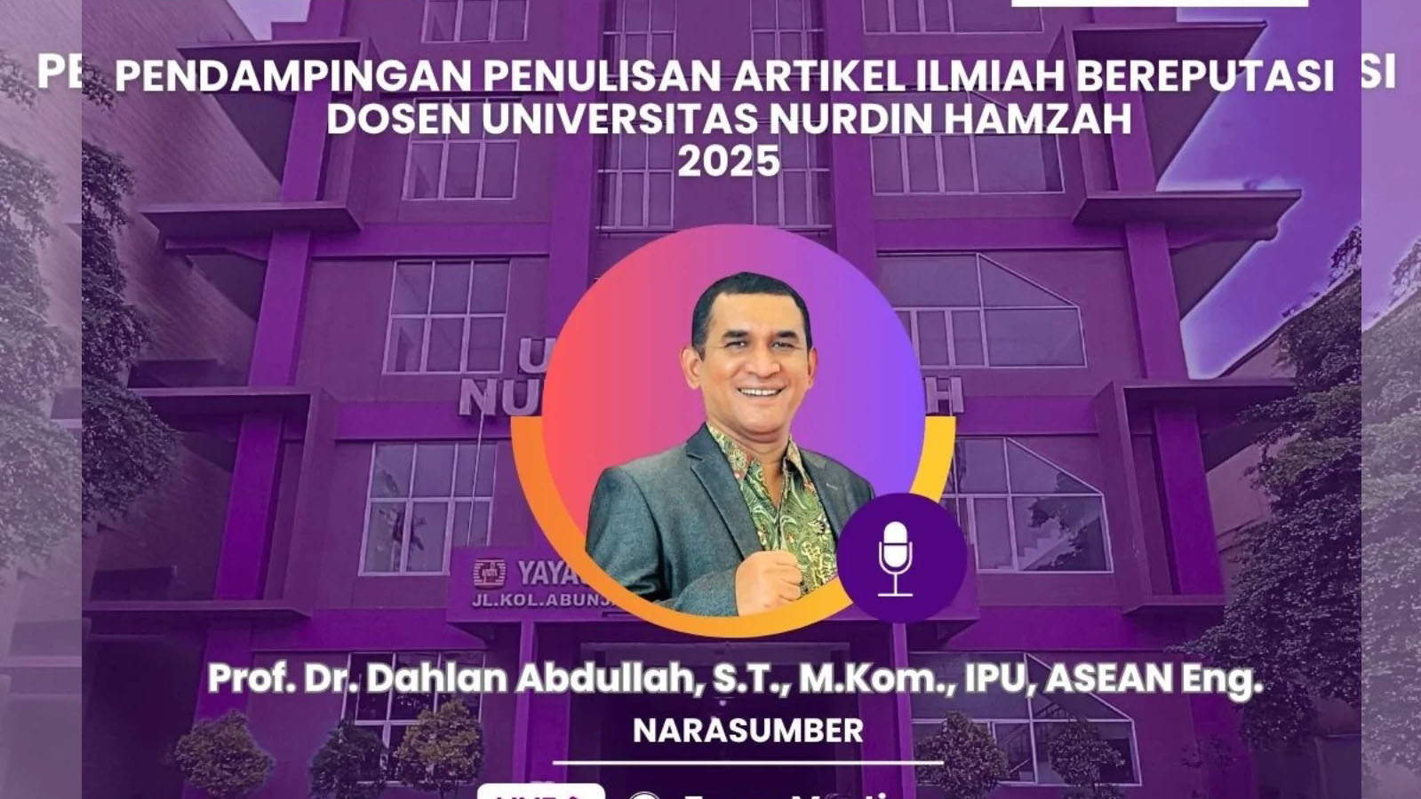 Pendampingan Penulisan Artikel Ilmiah Bereputasi untuk Dosen UNH 2025